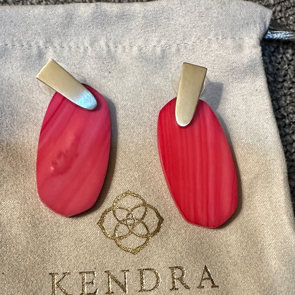 Kendra Scott Red Aragon Earrings